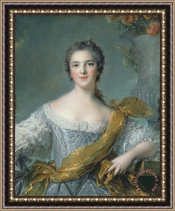 Jean Marc Nattier Victoire de France at Fontevrault Framed Print