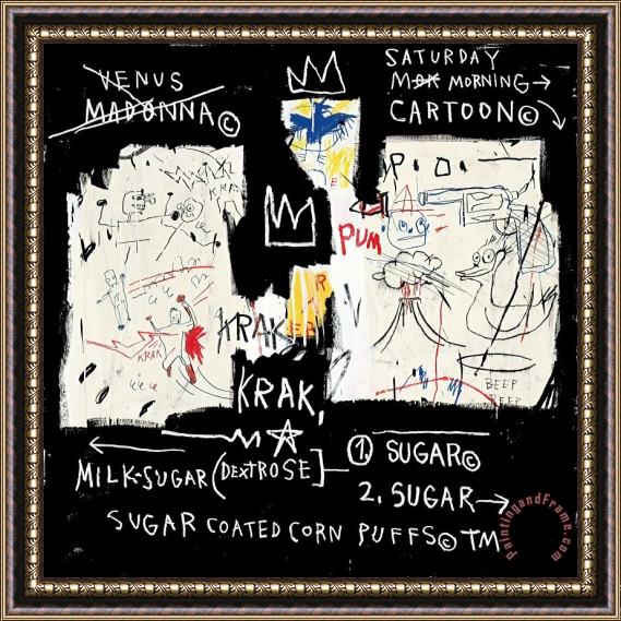 Jean-michel Basquiat A Panel of Experts, 1982 Framed Print