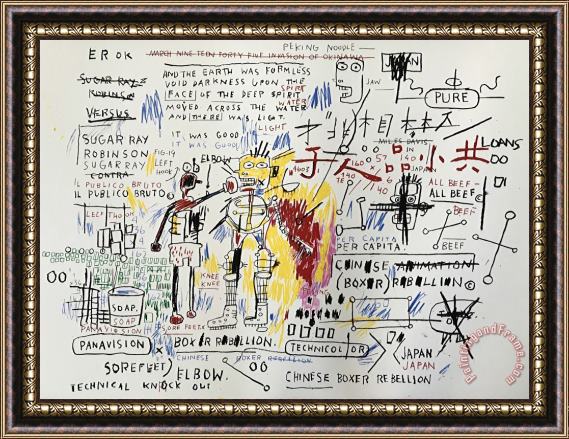 Jean-michel Basquiat Boxer Rebellion, 1982 2018 Framed Print