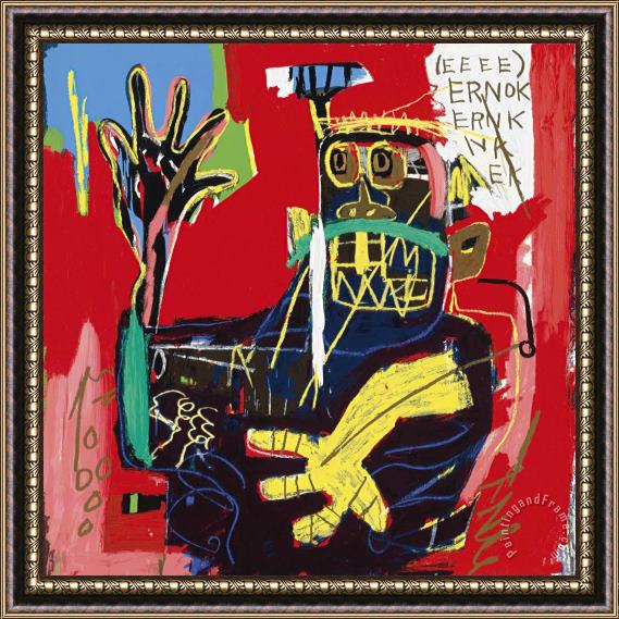 Jean-michel Basquiat Ernok, 1982 Framed Painting