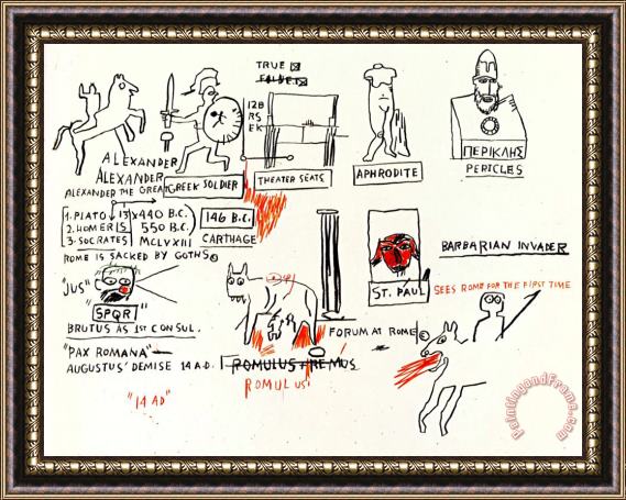 Jean-michel Basquiat False Framed Print