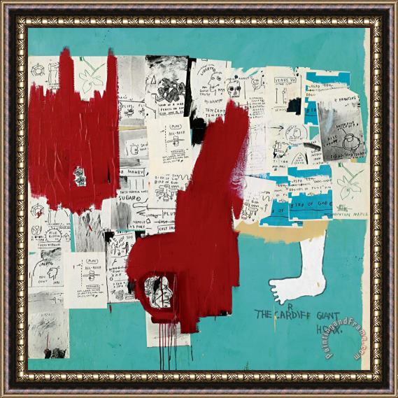 Jean-michel Basquiat Hoax Framed Print