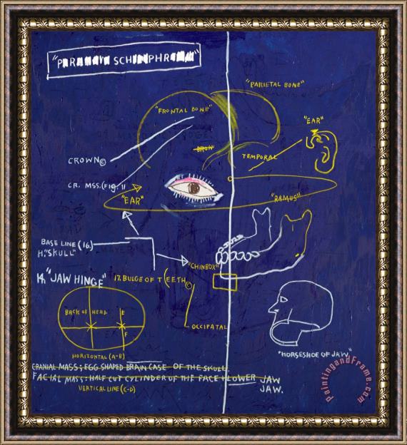 Jean-michel Basquiat Masonic Lodge Framed Print