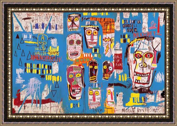 Jean-michel Basquiat Mitchell Crew Framed Painting