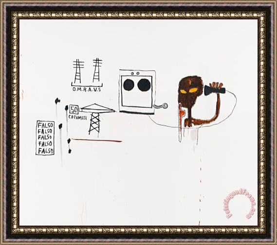 Jean-michel Basquiat O.m.r.a.v.s Framed Print