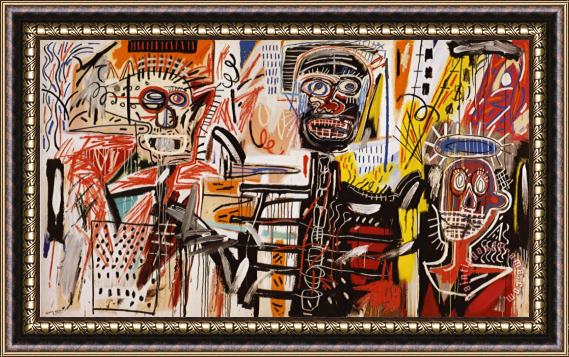 Jean-michel Basquiat Philistines Framed Print
