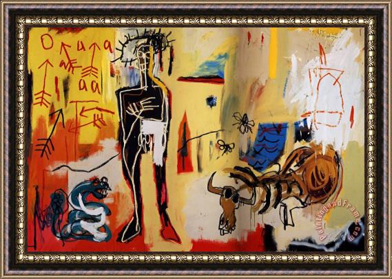 Jean-michel Basquiat Poison Oasis Framed Painting