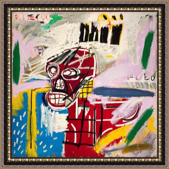 Jean-michel Basquiat Red Skull, 1982 Framed Print