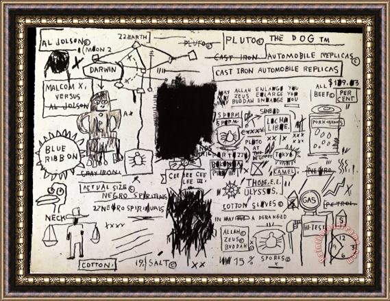 Jean-michel Basquiat Replicas Framed Print