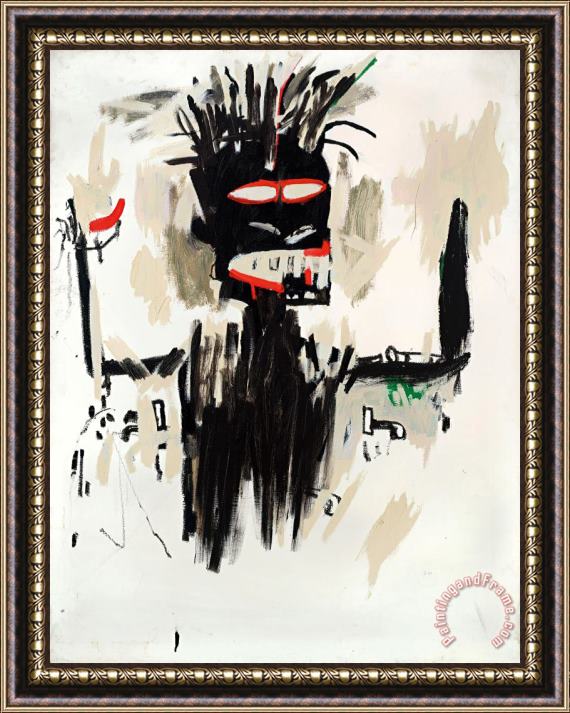 Jean-michel Basquiat Self Portrait, 1988 Framed Painting