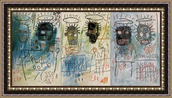 Jean-michel Basquiat Six Crimee Framed Print