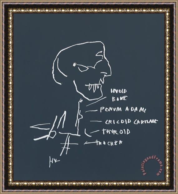 Jean-michel Basquiat Thyroid, 1982 Framed Print