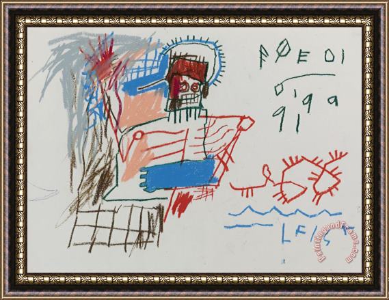 Jean-michel Basquiat Untitled (poedi) Framed Print