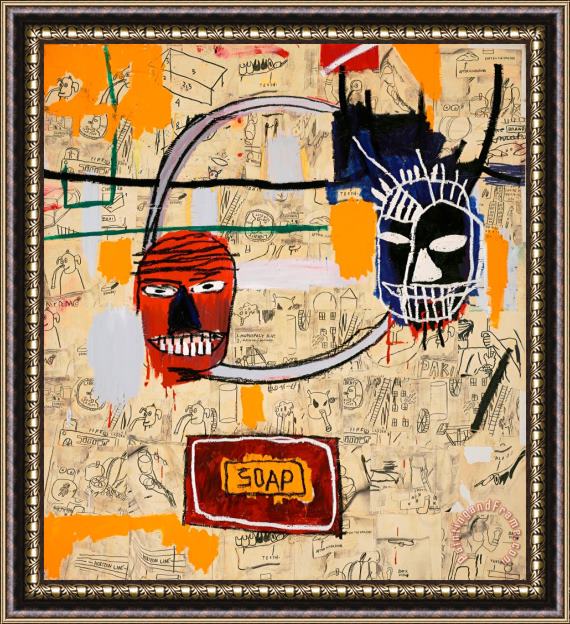 Jean-michel Basquiat Untitled (soap), 1983 Framed Painting
