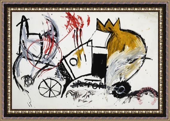 Jean-michel Basquiat Untitled, 1981 Framed Painting