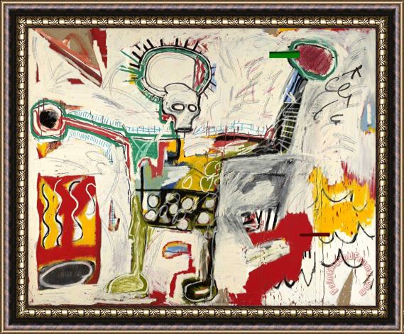 Jean-michel Basquiat Untitled, 1982 Framed Painting