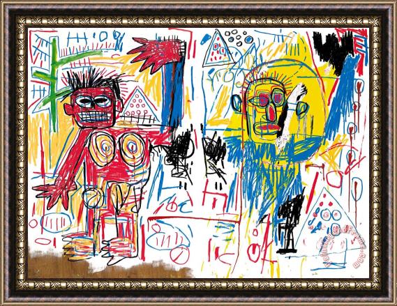 Jean-michel Basquiat Untitled, 1982 Framed Painting