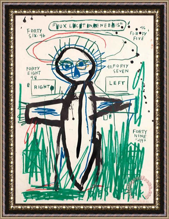 Jean-michel Basquiat Untitled, 1983 Framed Painting