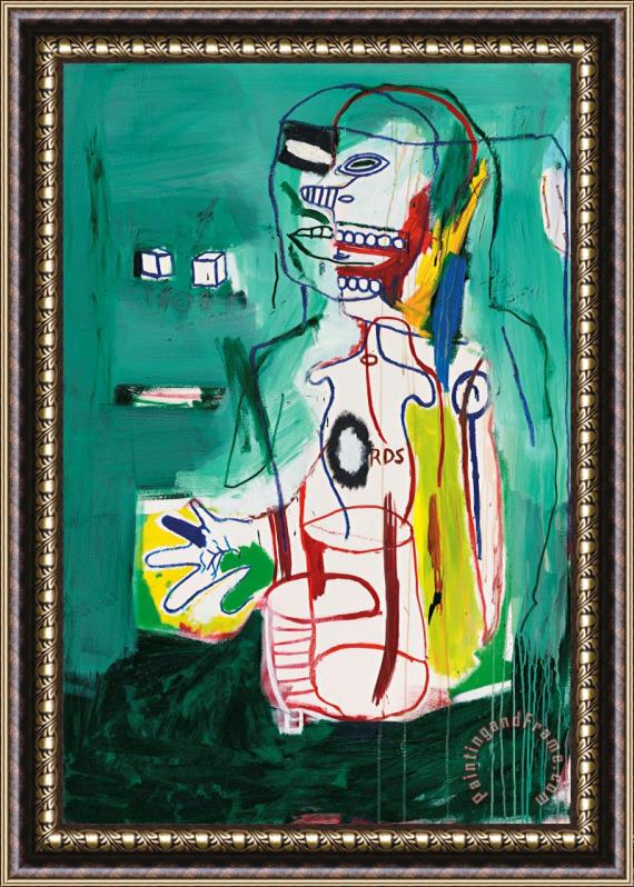 Jean-michel Basquiat Untitled, 1984 Framed Painting