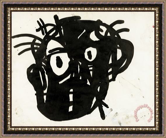 Jean-michel Basquiat Untitled Head, 1982 Framed Painting