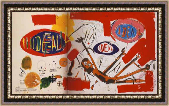 Jean-michel Basquiat Victor Framed Print