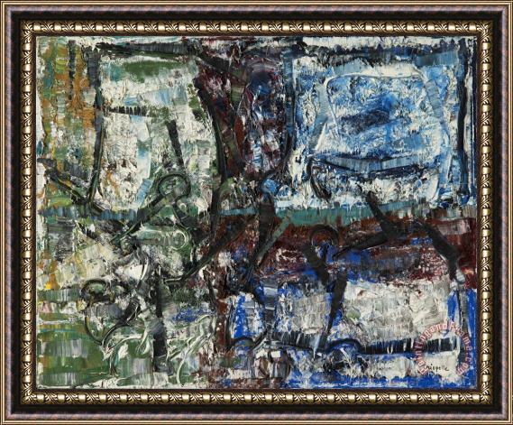 Jean-paul Riopelle A L'ombre, 1977 Framed Painting