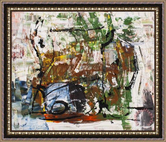 Jean-paul Riopelle Composition, 1964 Framed Painting