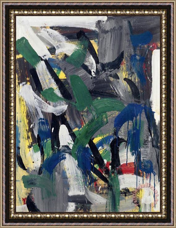 Jean-paul Riopelle Untitled, 1958 Framed Painting