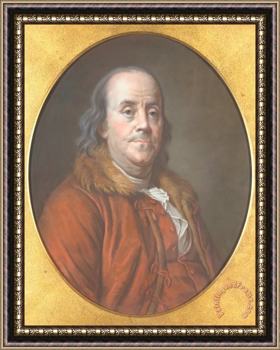 Jean Valade Benjamin Franklin Framed Painting