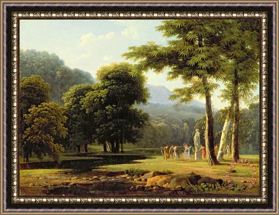Jean Victor Bertin Landscape Framed Painting