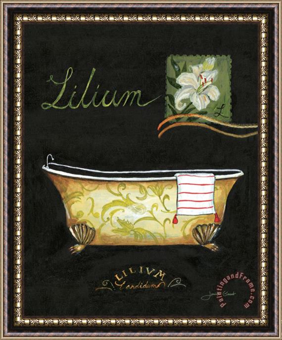 Jennifer Garant Lilium Bath Framed Print