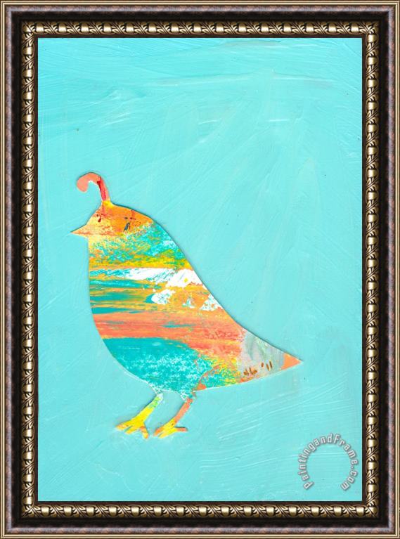 Jennifer Lommers Becoming Quail Framed Painting