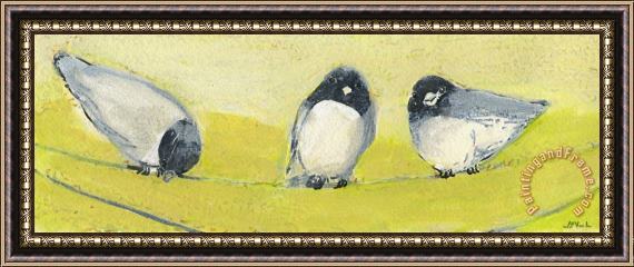 Jennifer Lommers Birds on a Wire Framed Painting
