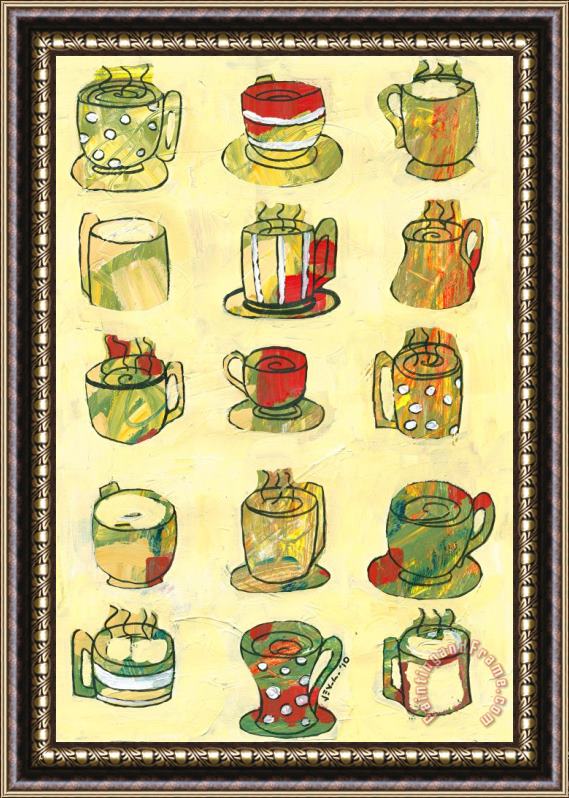 Jennifer Lommers Coffee for Fifteen Framed Painting