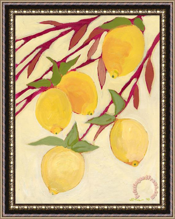 Jennifer Lommers Five Lemons Framed Print