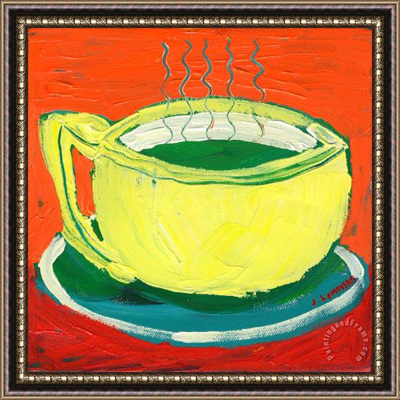 Jennifer Lommers Green Tea Framed Painting