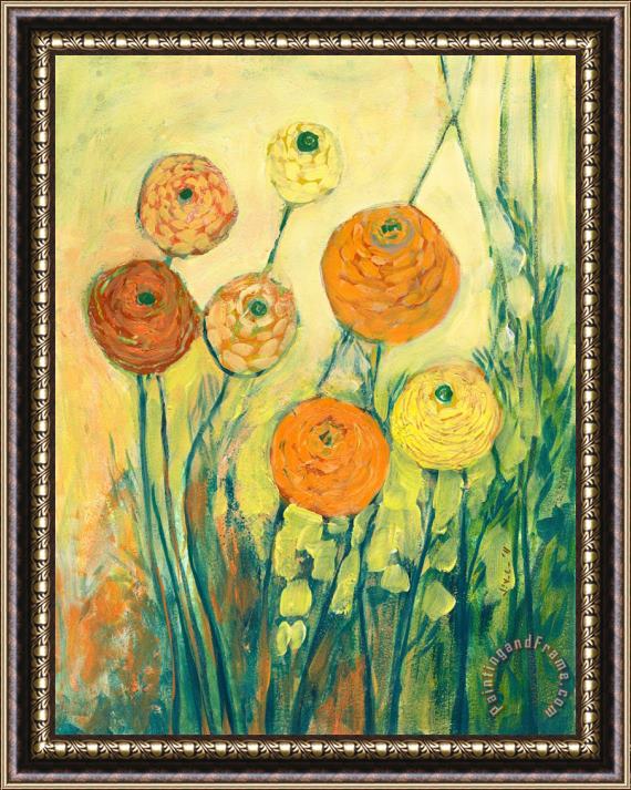 Jennifer Lommers Sunrise in Bloom Framed Painting