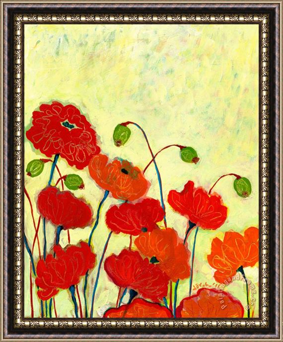 Jennifer Lommers Wishful Blooming Framed Painting