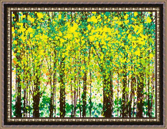 Jerome Lawrence Trees at Twilight III Framed Painting
