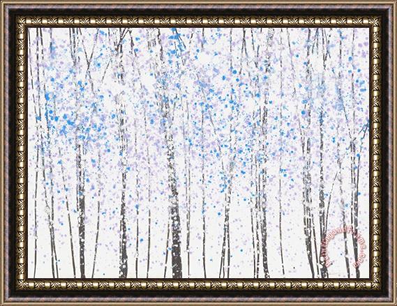 Jerome Lawrence Trees at Twilight X Framed Painting