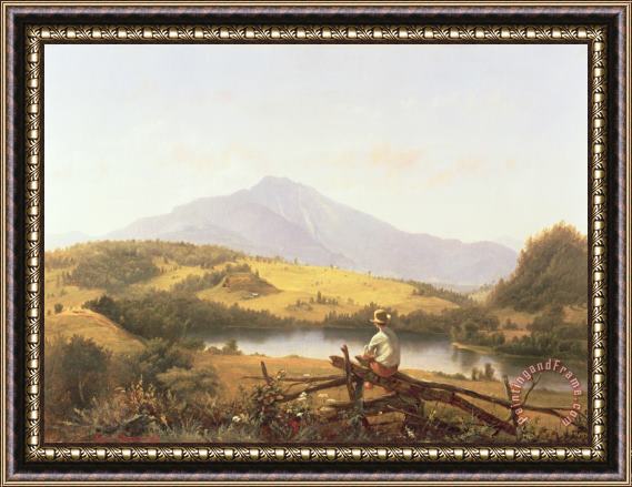 Jerome Thompson Mount Mansfield Framed Painting