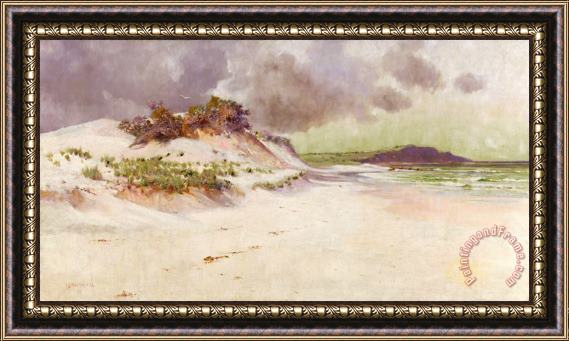 Jessie E Scarvell The Lonely Margin of The Sea Framed Print