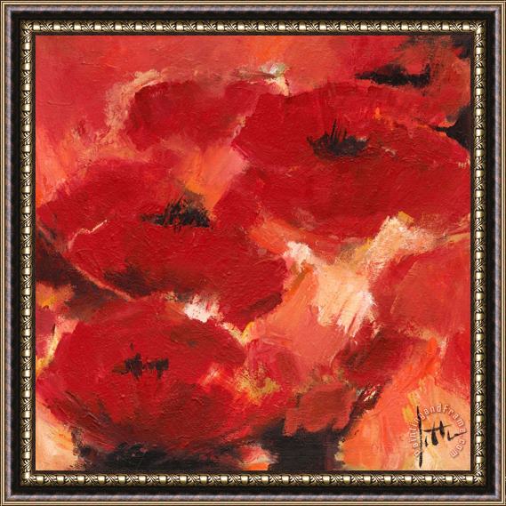 Jettie Roseboom Abstract Flowers II Framed Painting