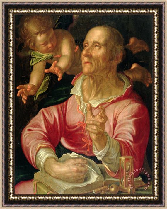 Joachim Wtewael Saint Matthew Framed Painting