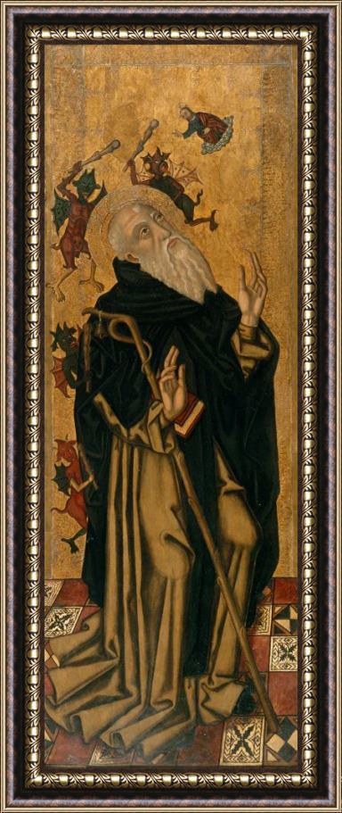Joan Desi Saint Anthony The Abbot Tormented by Demons Framed Painting