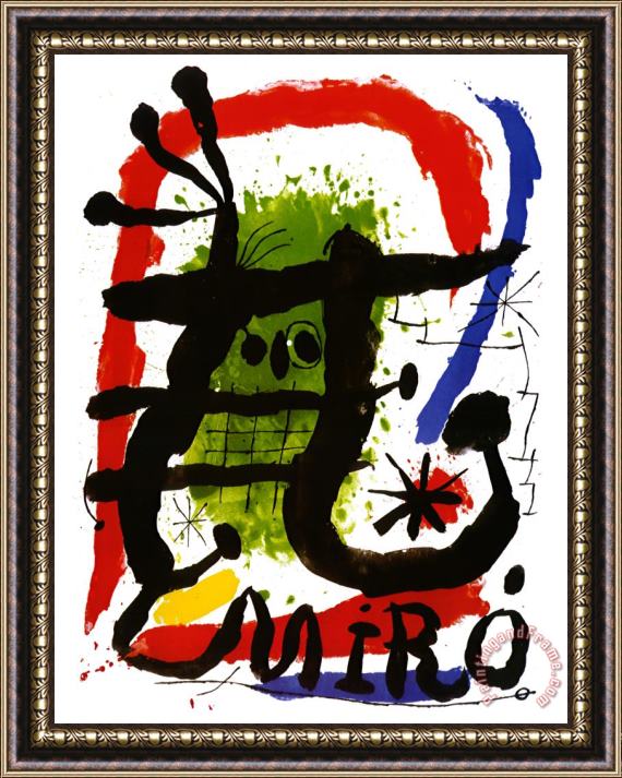 Joan Miro Alcohol De Menthe Framed Painting