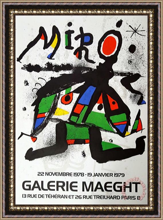 Joan Miro Expo 79, 1977 Framed Print