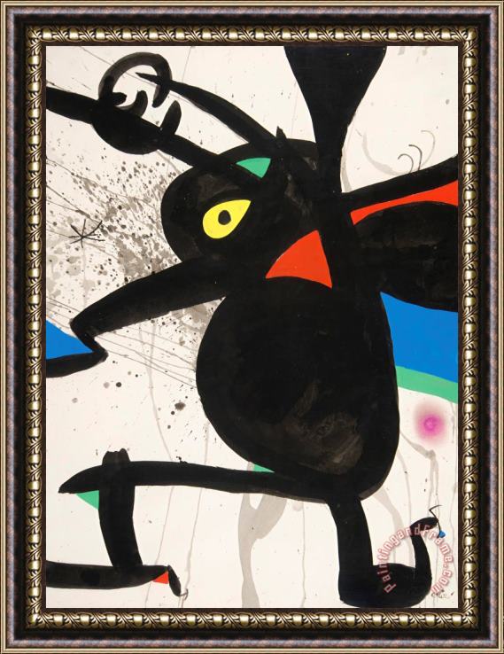 Joan Miro Femme, 1973 Framed Print