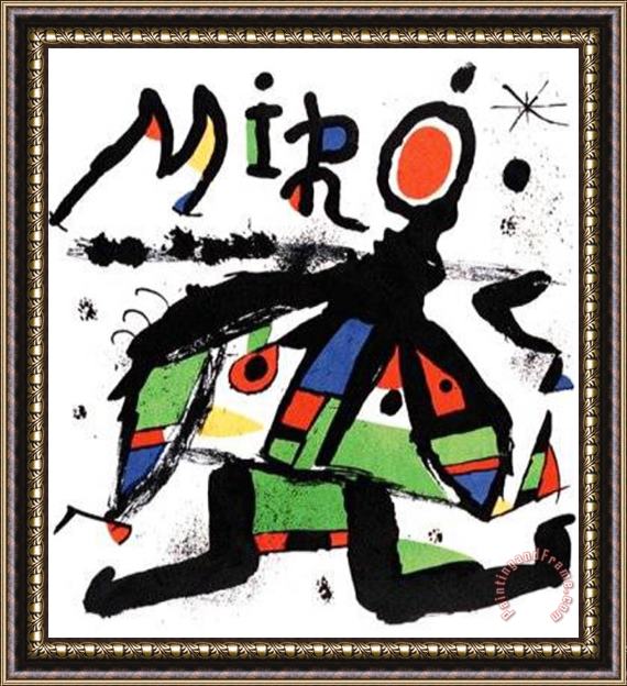 Joan Miro Figur 1979 Framed Print