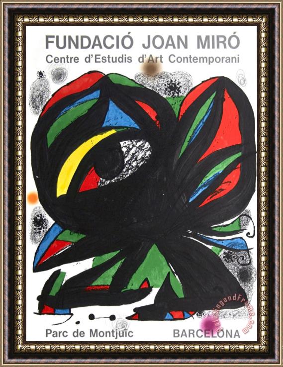 Joan Miro Fundacio Joan Miro 1975 Framed Print